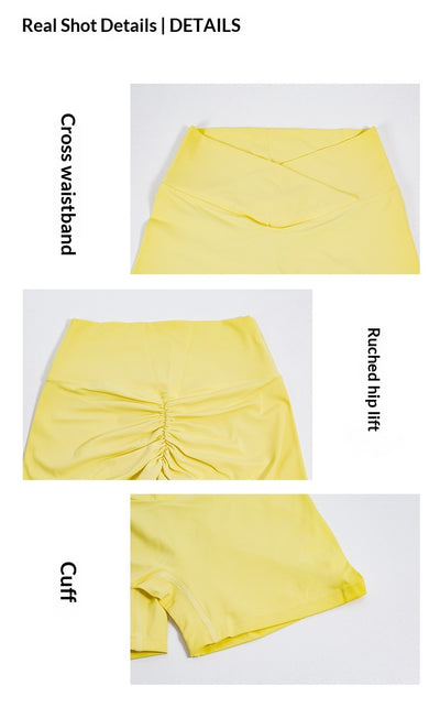 Pantalones Yoga Levantacaderas de Cintura Alta Plisados - Estilo Europeo - Image 21