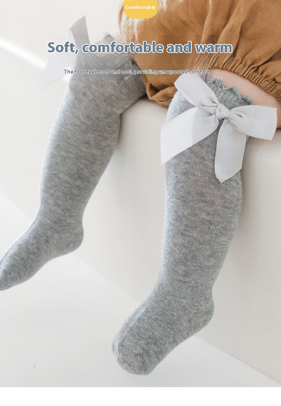 Calcetines Largos para Bebé con Moño Grande y Puño Sin Presión - Image 17