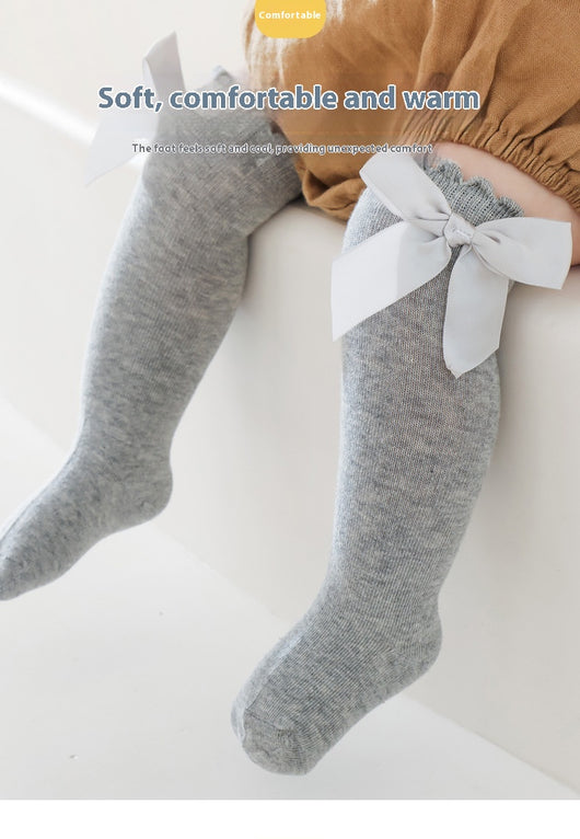 Calcetines Largos para Bebé con Moño Grande y Puño Sin Presión - Image 17