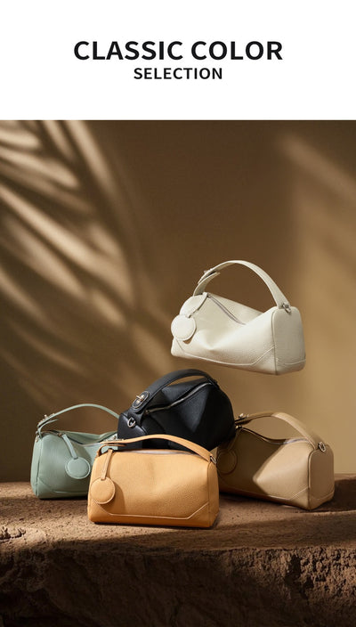 Bolso Crossbody de Cuero Genuino para Mujer - Portátil y Elegante - Image 12