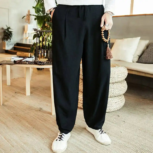Pantalones Anchos Estilo Chino de Cintura Alta - Image 9