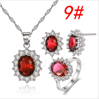 Conjunto de Joyas Girasol: Collar, Anillo y Aretes para Novia - Image 12