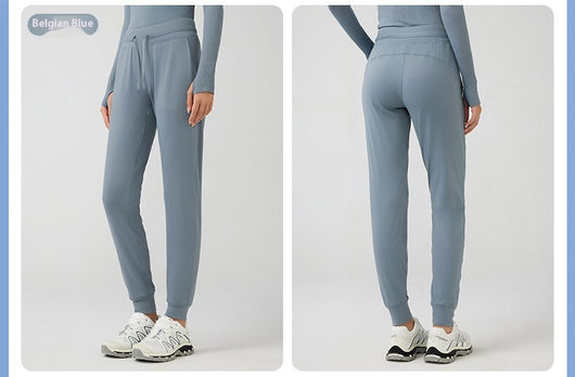 Pantalones Yoga Cintura Alta Mujer con Cordón Secado Rápido Elásticos - Image 17