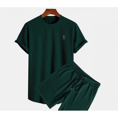 Conjunto Deportivo Hombre Cuello Redondo Manga Corta Ajuste Holgado - Image 4