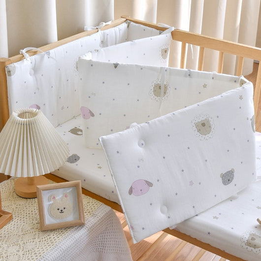 Barrera de Cama para Bebé en Algodón Gasa - Protección Suave Recién Nacido - Image 8