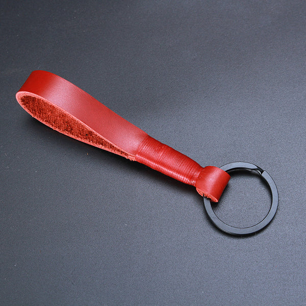 Llavero de Cuero Genuino con Diseño Minimalista