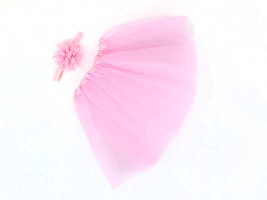 Conjunto de Falda Tutú Infantil para Fotografía con Diadema - Image 2