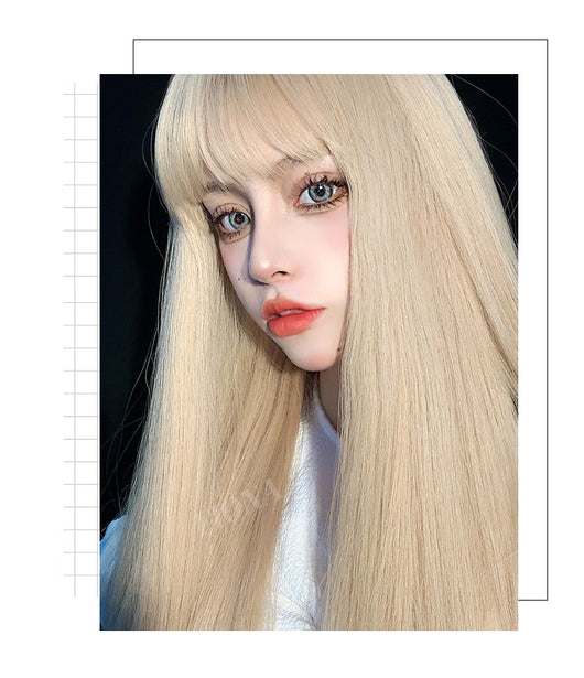 Peluca Cabello Liso Platinum - Estilo Fashion Premium - Image 2