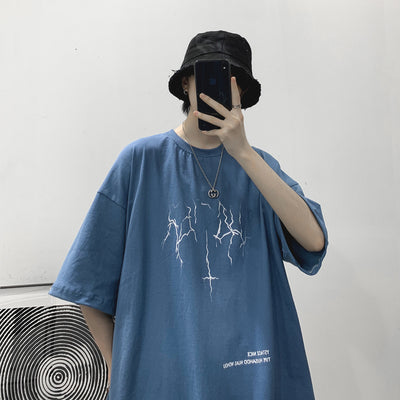 Camiseta Hombre Suelta Manga Corta - Diseño Moderno - Image 15