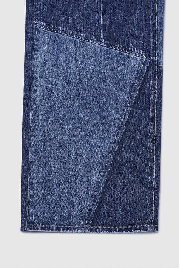 Jeans Patchwork con Estampado Digital para Hombre