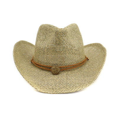 Sombrero Vaquero de Paja para Playa y Exterior - Image 7