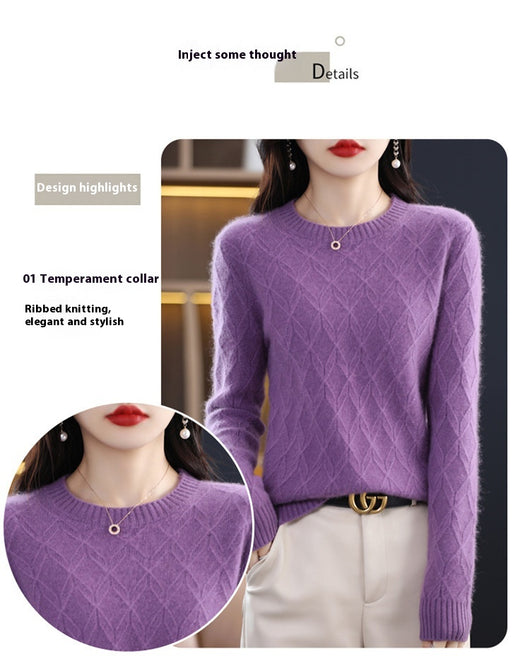 Suéter Jacquard Grueso para Mujer - Abrigo Cálido Otoño Invierno - Image 21