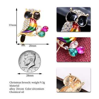 Broche Animal con Piedras de Cristal y Efecto Óleo Degradado - Image 3