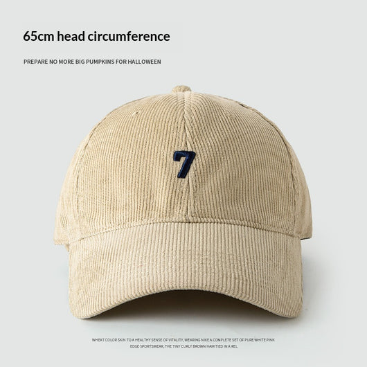 Gorra de Béisbol Pana Ancha Elegante y Versátil para Hombre - Image 9