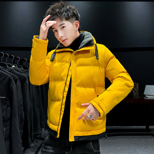 Chamarra Hoodie Acolchada Juvenil Estilo Coreano - Image 11