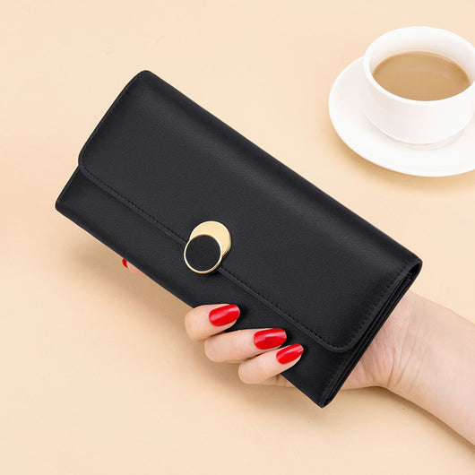 Billetera Larga de Cuero Genuino para Mujer - Gran Capacidad - Image 5