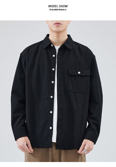 Camisa Suelta de Algodón Premium para Hombre - Image 20