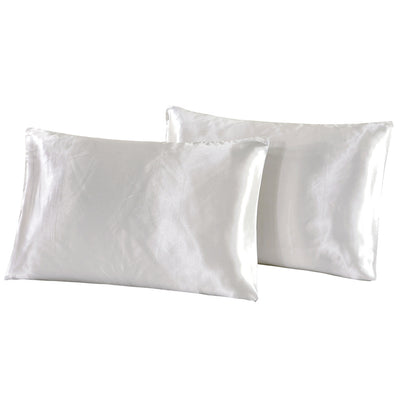 Funda de Almohada de Seda Sintética Color Liso Verano - Image 9