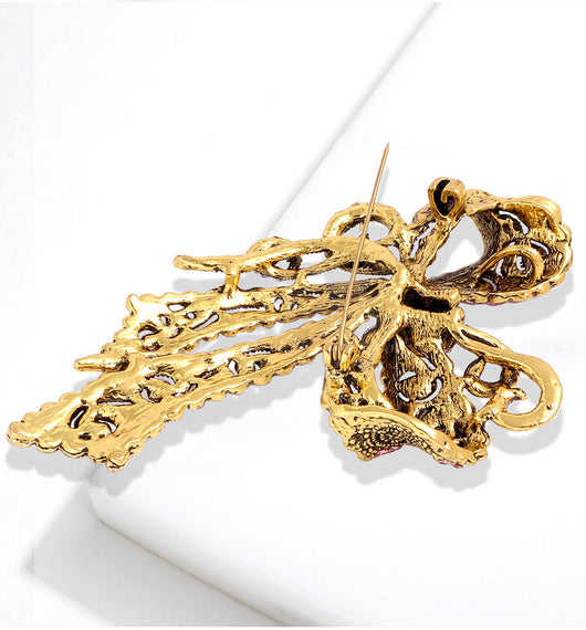 Broche Vintage con Moño y Cristales - Accesorio Elegante para Mujer - Image 7