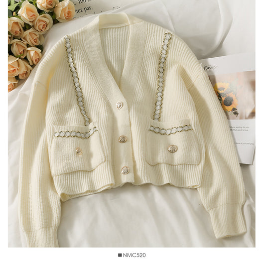 Cardigan Holgado Estilo Universitario para Mujer - Image 88