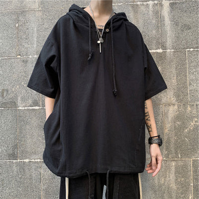 Playera Hoodie Trend Ruffian Manga Corta para Hombre - Image 3