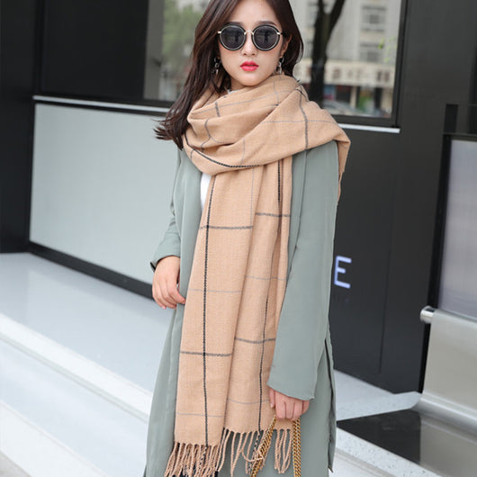 Chal de Invierno Tipo Cachemira para Mujer - Versátil y Abrigador - Image 5