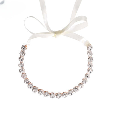 Diadema Nupcial con Girasol de Diamantes de Imitación para Fotografía de Bodas - Image 9