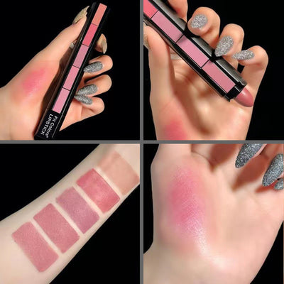 Set de 5 Labiales Mate Velvet Resistente al Agua - Rojo Sexy Larga Duración - Image 3
