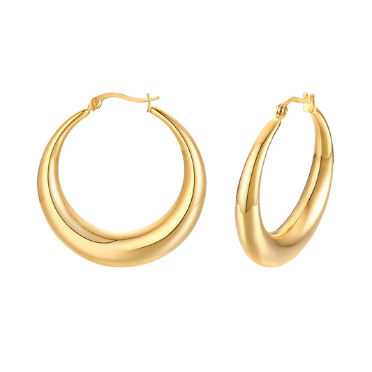 Aretes de Aro Chapados en Oro con Plata - Resistentes al Desvanecimiento - Image 2