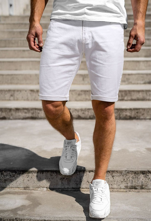 Shorts de Mezclilla Casual Talla Grande Estilo Moderno