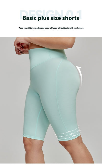 Shorts Deportivos Talla Grande Cintura Alta en Nylon - Image 24