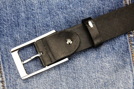 Cinturón de Cuero Blanco para Hombre - Estilo Moderno - Image 7