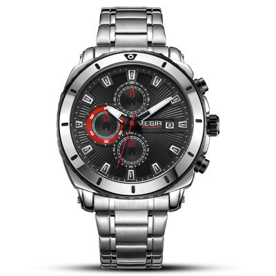 Reloj Deportivo de Cuero con Tres Manecillas y Movimiento de Cuarzo - Image 3