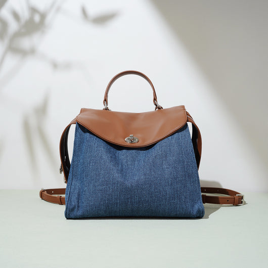 Mochila Cómoda Estilo Coreano Jean Lazy Backpack - Image 3