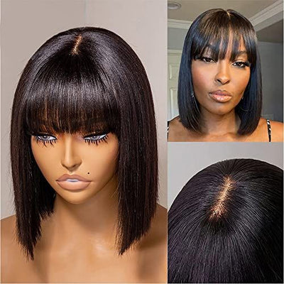 Peluca de Cabello Humano sin Adhesivo HD - Image 3