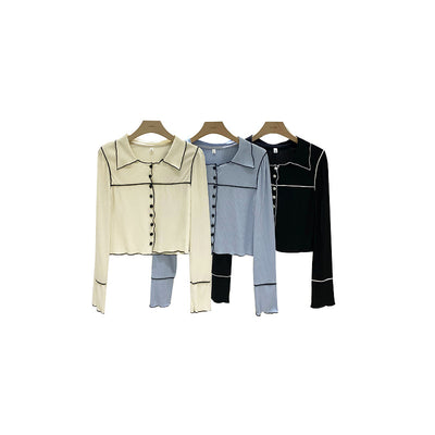 Camisa de Algodón Stretch con Solapa - Diseño Moderno para Mujer - Image 7