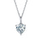 La Moissanite Pendant Necklace 9 Sterling Plateado Pear Shape 5 Estilo