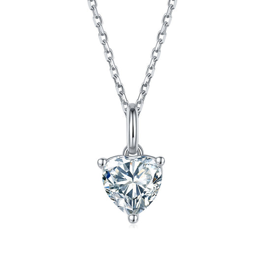 Collar Colgante Moissanite en Forma de Pera - Plata 9 Quilates - Image 6