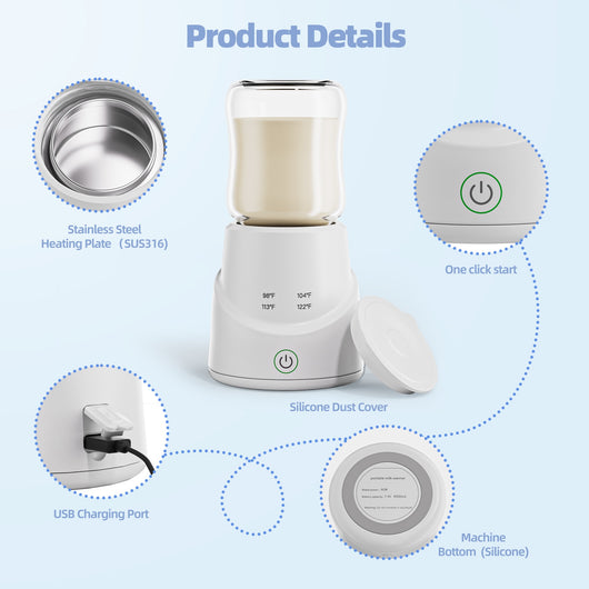 Calentador de Leche Inteligente con Carga Rápida y Control Inalámbrico - Image 12