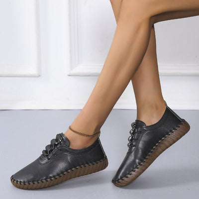 Zapatos Planos Cómodos para Mujer con Cordones y Punta Redonda - Image 15