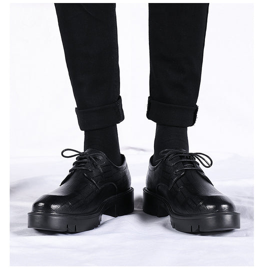 Zapatos Formales de Cuero con Aumento de Altura 10cm - Elegancia y Confianza - Image 18