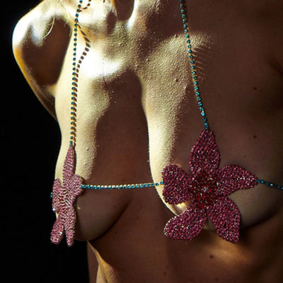 Cadena de Pecho con Flor - Joyería Elegante Europea y Americana - Image 5