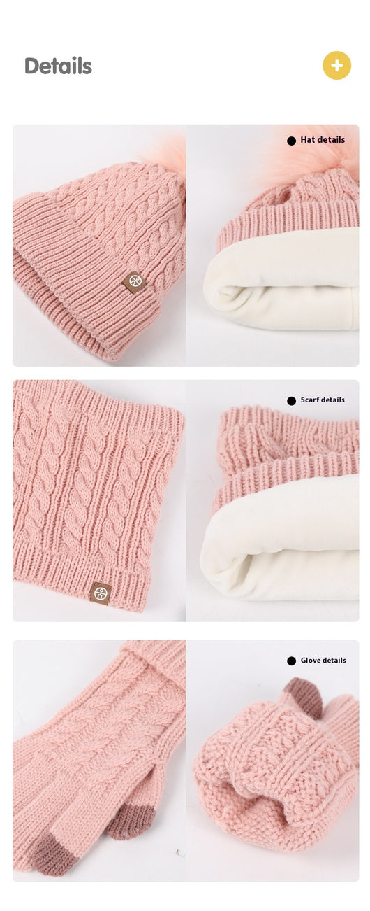 Conjunto Abrigador Infantil: Gorro, Bufanda y Guantes de Felpa para Invierno - Image 11
