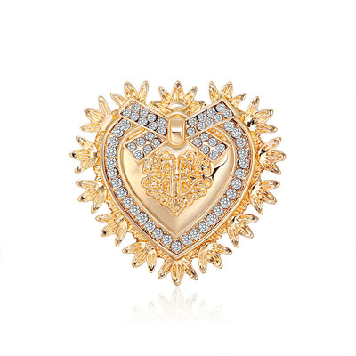 Broche de Aleación con Cristales Amor - Image 4