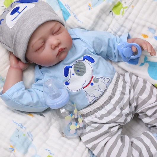 Muñeca Reborn de Plástico Suave con Diseño Cartoon Creativo