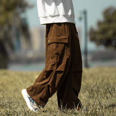 Pantalones de Pana Anchos Casuales para Otoño e Invierno - Image 7