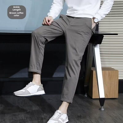 Pantalones Casuales Elegantes Slim Fit con Corte Cónico para Hombre - Image 5