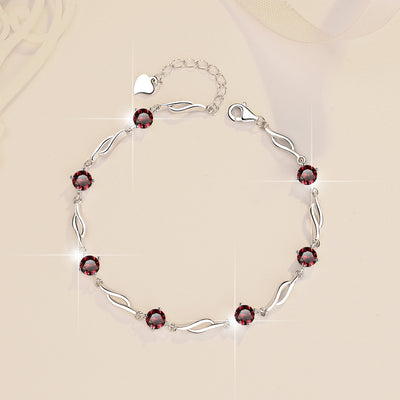 Pulsera de Plata Esterlina con Moissanita Multicolor S925 - Image 9