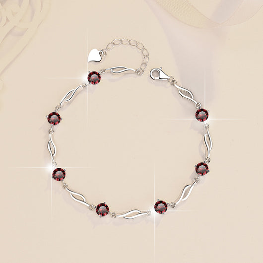 Pulsera de Plata Esterlina con Moissanita Multicolor S925 - Image 9