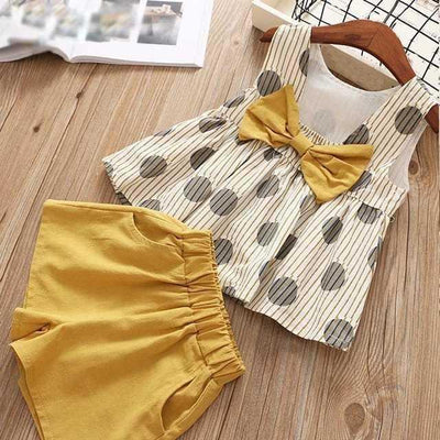 Conjunto Infantil de Verano con Blusa de Moño y Shorts - Image 20
